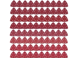 Conjunto de 80 Triângulos BRILVIBERA de lixa e esmerilhamento, tamanhos 40/60/80/120/180