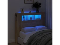 Cabeceira C/ Leds 120x18,5x103,5 Deriv. Madeira Carvalho Sonoma