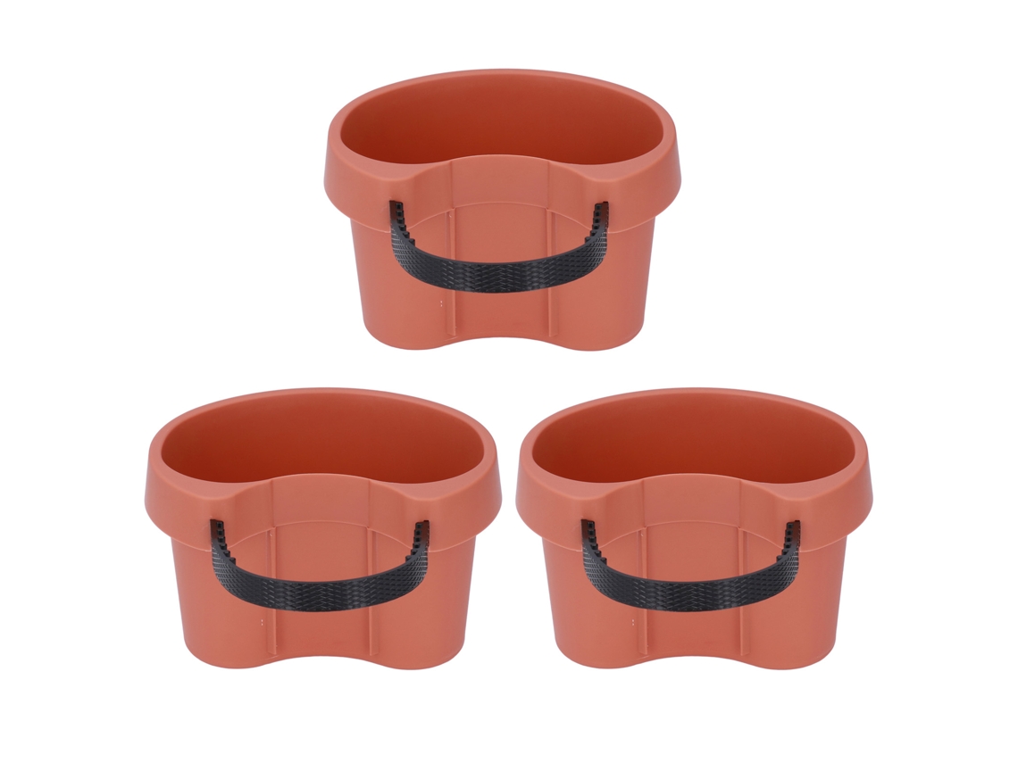 Vaso De Flores Com Cinto Ajustável E Tubo De Drenagem Plástico