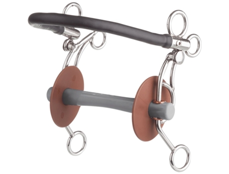 Macio Hackamore Tandem Us Comfort Bar Prateado 140 Mmberis