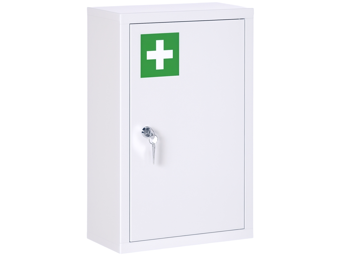 Armário de Remédios com 3 prateleiras branco BTFORUS