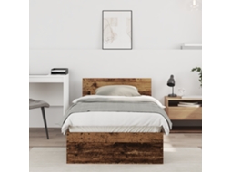 Estrutura De Cama Madeira Velha 90x200 Cm Madeira Ingenheirada