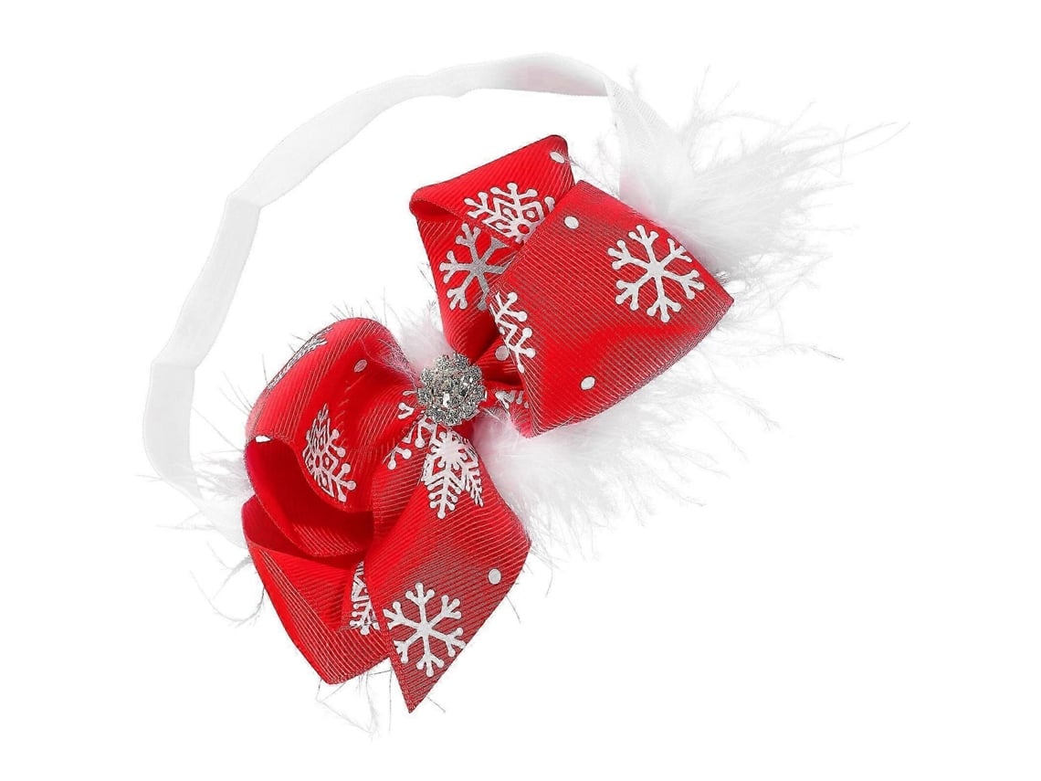 Faixa De Cabeça Com Laço Multicor, Decoração De Natal, 1 Unidade