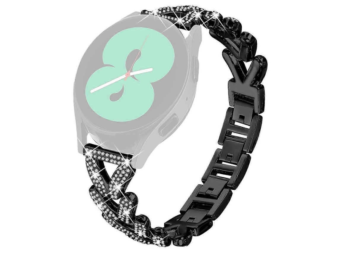 Pulseira De Relógio Trançada Em Liga De Zinco Com Decoração De Strass Para Substituição De Pulseira De Relógio Compatível Olysi Shop