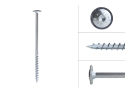 Parafuso Anilha Galvanizado 10 X 200 Mm Torx 40 Caixa 50 Peças WOVAR