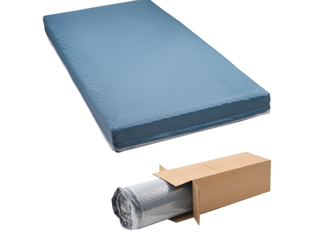 Conjunto De Colchão Ortopédico Hospitalar 3 Zonas, Colchão Médico Com Suporte Por Zonas E Capa Impermeável, Manta Hospitalar Ergonómica Tekmaquinas
