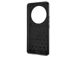 Capa Para Xiaomi 13 Ultra Reforçada Flexível Carbono Efeito Escovado Preto 