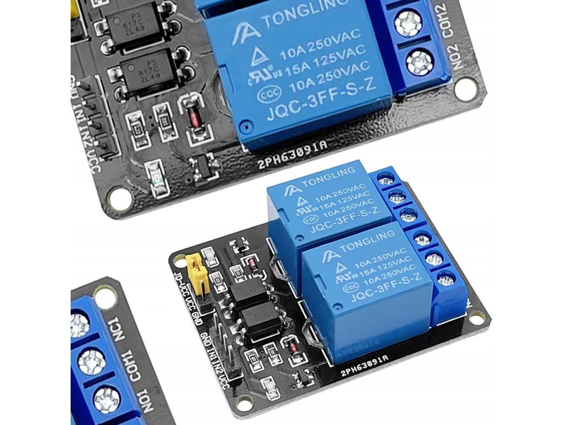 Módulo De Rele 2 Canais 5v – Compatibilidade Arduino | Isolamento Óptico | Automatização E Robótica