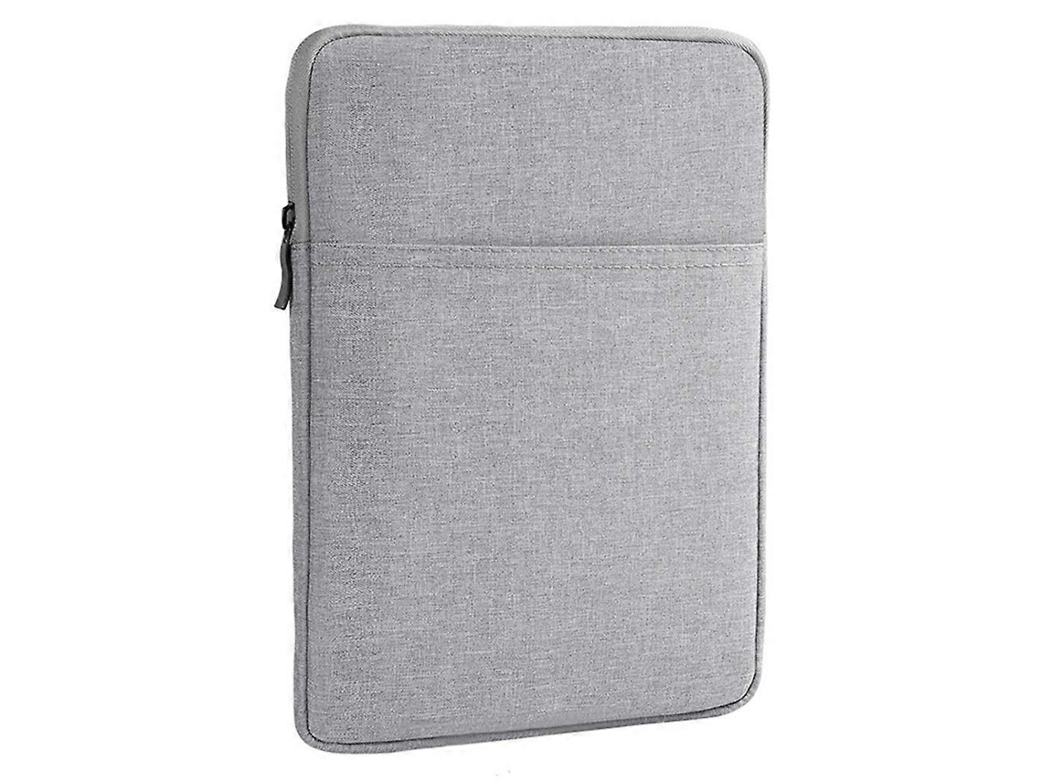 Capa Fina E Impermeável Para Tablets De 8 Polegadas Com Bolso Cinza Claro Multicolorido Tuotuo