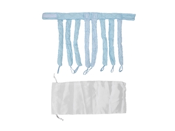 Bandeira Capilar Sem Calor Com Vara De Curl Removível E Saco De Armazenamento Para Estilo Diy Azul