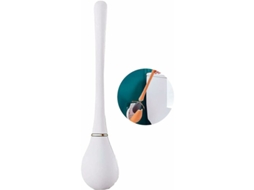 Escova de silicone com suporte, cabeça de limpeza dupla, para parede e chão