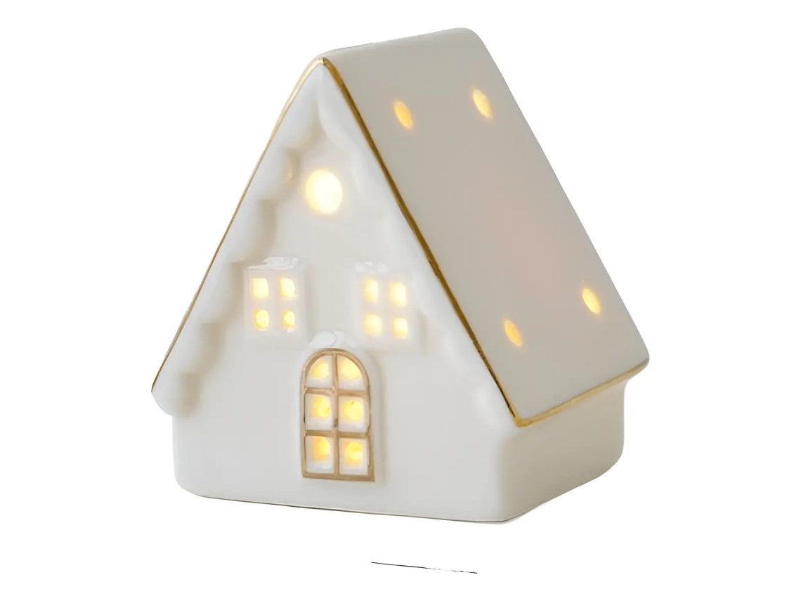 Casas De Vila De Natal Com Luz De Led