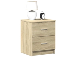 Vidaxl Mesas De Cabeceira 2pcs C/2gavetas 40x36x50 Cm Carvalho Sonoma