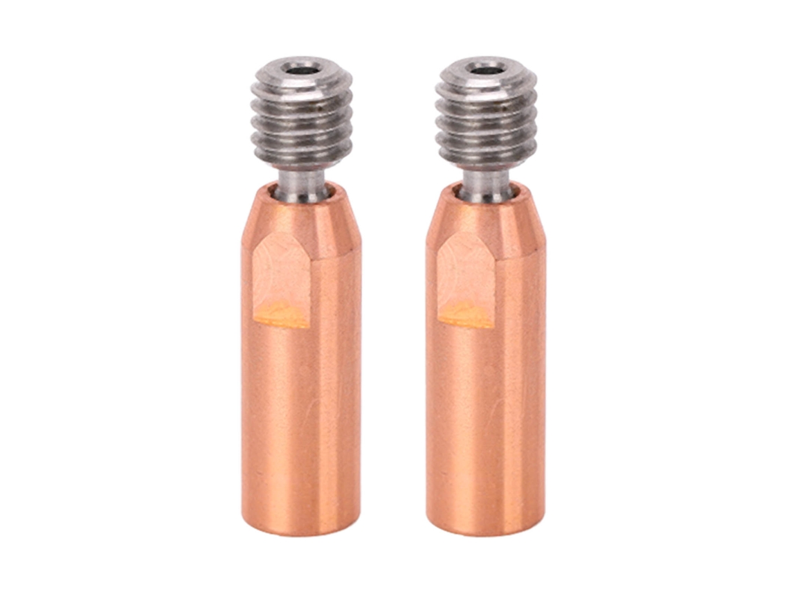 2pcs Bocal Gola Bimetálica Titanio Cobre Para Hotend Ender 3 V2 Pro 3d Printer 1.75mm