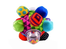 Primerox bola com Protuberâncias Multicolorida Chocalho Brinquedo Sensorial Bebê 0+