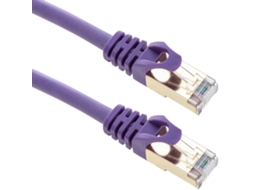 Cabo de Rede Ethernet BEMATIK Cat.8 40Gbase-T 40Gb Rj45 S/Ftp 50 Cm Patch Cord Di Categoria 8