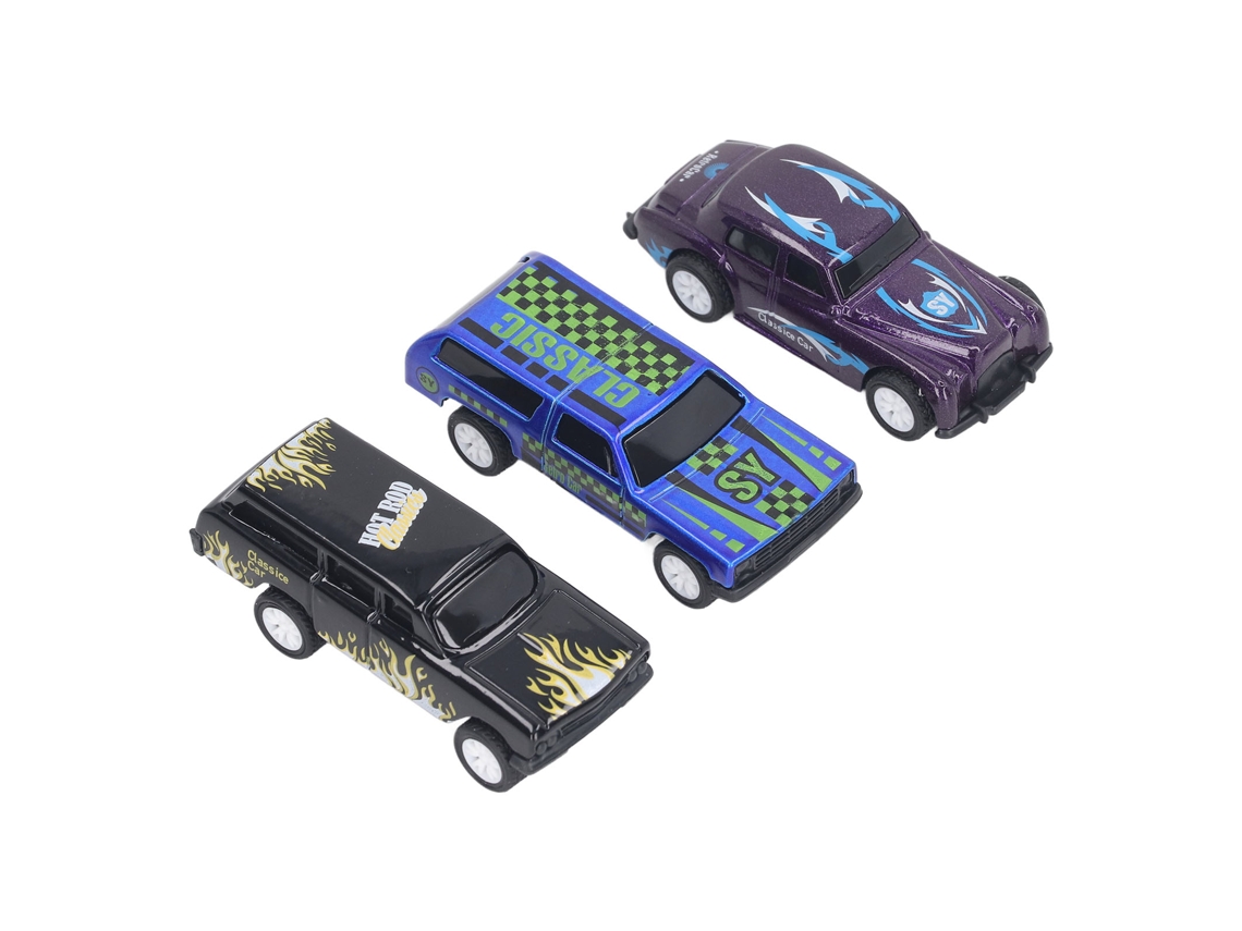 3 Peças Brinquedo De Carro Com Recuo Modelos Veiculares Simulados Exquisitos Divertidos Para Crianças Acima De 3 Anos