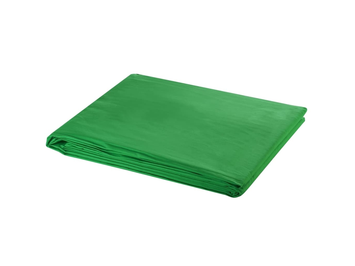 Vidaxl Fundo Fotográfico S/ Suporte Algodão Verde 600x300cm Chroma Key