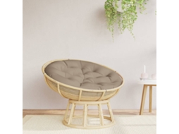 Almofadão redondo, Ø100x11 cm, tecido Oxford cinza acastanhado HARLANV1