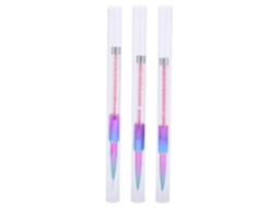 3pcs Pincéis De Design De Unhas Liner Em Nylon Para Pintura De Unhas Acrílicas Com Tamanhos 6mm, 9mm E 11mm