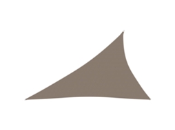 vidaXL Para-sol vela tecido oxford triangular 3x4x5m cinza-acastanhado