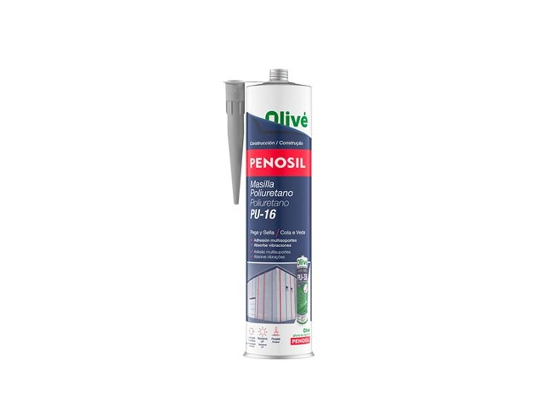 Cartucho De Massa De Poliuretano Cinza 300 Ml. Selante De Poliuretano, Selante De Cimento, Tijolo, Cerâmica, Metais Penosil
