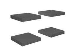 Wall Shelf, Wall Shelves Vidaxl Cinzeto Mdf (23 X 23.5 X 3.8 Cm)