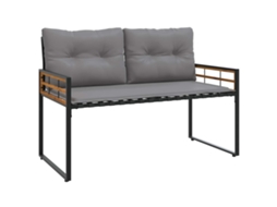 Conjunto 1 Banco De Exterior Vidaxl Cinzento-claro Madeira De Acácia Maciça (114 X 55 X 77 Cm)