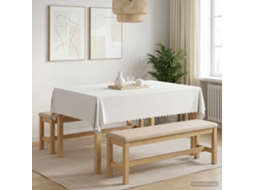 Vidaxl Toalha De Mesa 5 Unid. Retangular Branco 140 X 160 Cm