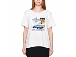 Rockinstone Jaws Movie Amity Island Regatta White Adult Shirt Size:xxxl