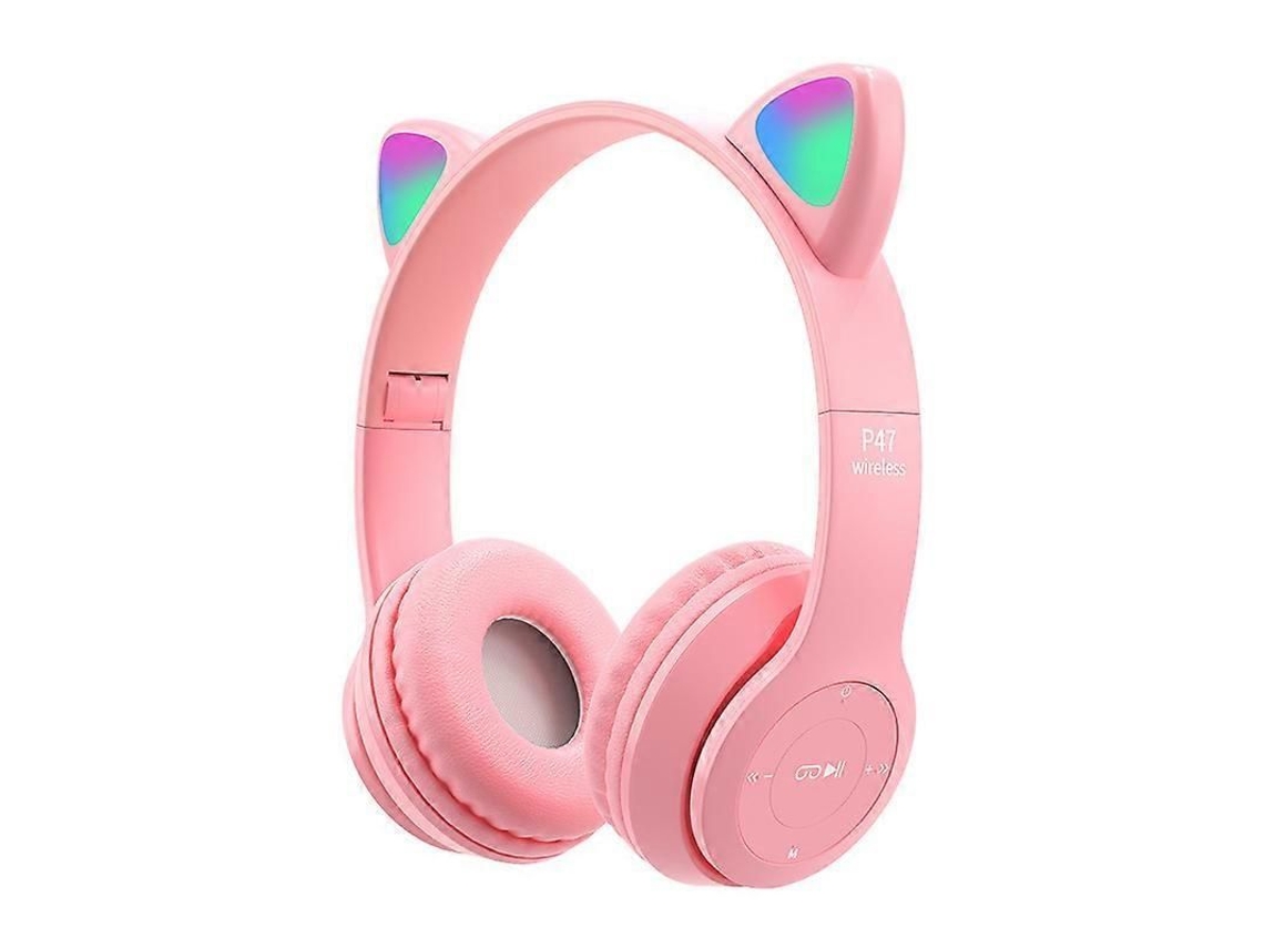 Fones de Ouvido Dobráveis com Leds Gato S/MARCA