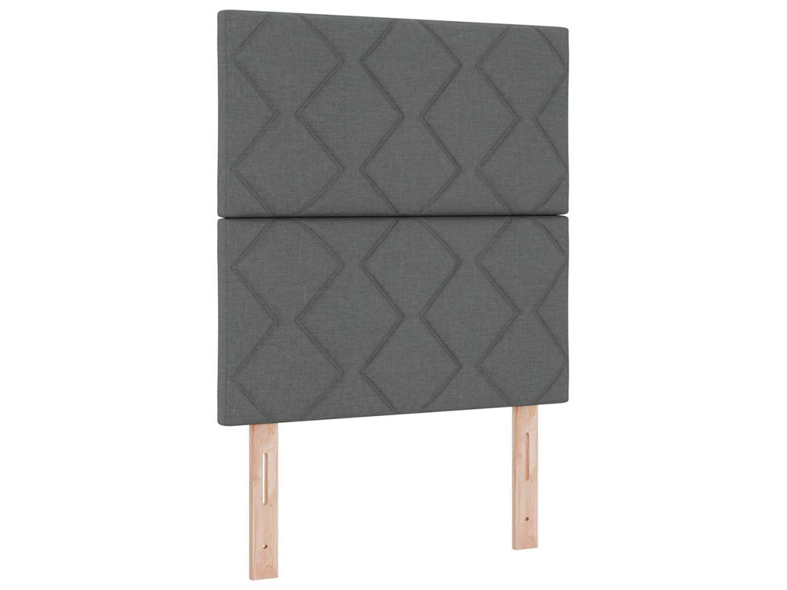 Cabeceira | Painel De Cama Cinza Escuro 80 Cm Tecido