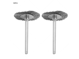 10 Peças De Escova De Polimento De Aço Com Cabeça Plana Profunda (3*25mm)
