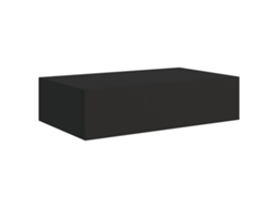 Prateleira de parede com gaveta MDF VIDAXL preto (40x23,5x10 cm)