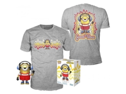 Conjunto Figura Pop Tee Minions Patinagem em Linha Stuart Metallic Exclusivo B.ACTIVE