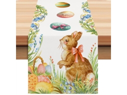 Laxiscreed Conjunto De Decoração De Páscoa Com Coelhinho E Ovos Para Festa De Mesa
