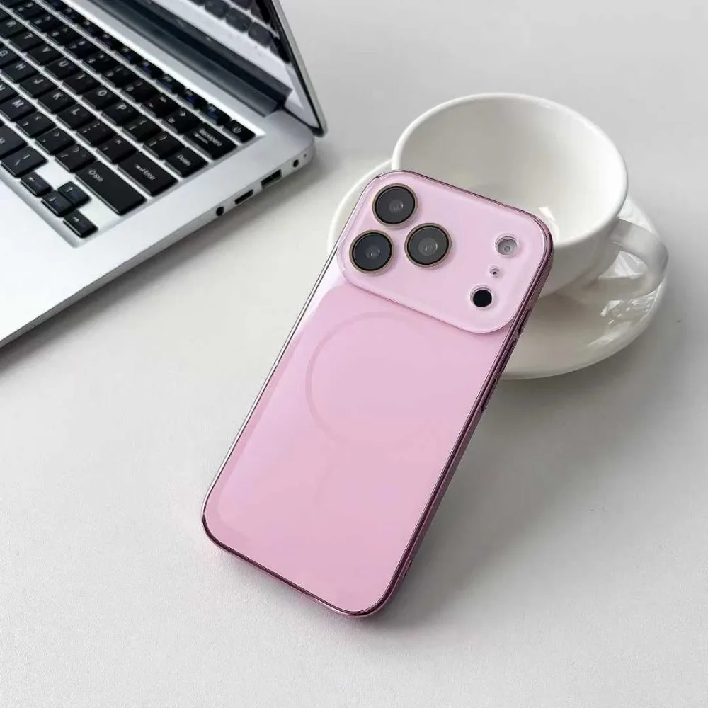 (iphone 16 Pro, Rosa) Capa Protetora Magnética Magsafe Para Iphone, Compatível Com Carregamento Sem Fio.