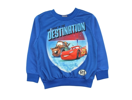 Sweatshirt de Criança CARROS Azul (XS)
