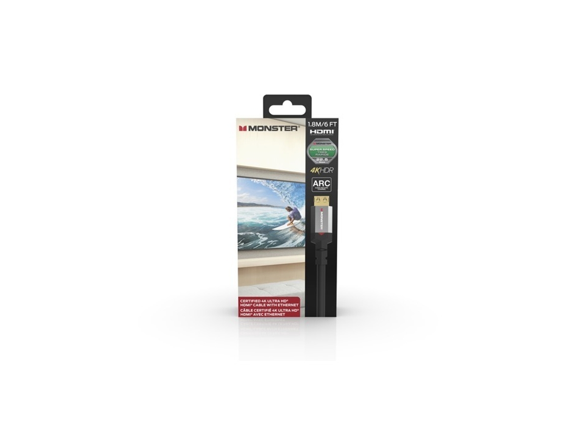 Cabo Hdmi MONSTER Essentials Uhd 4K Hdr 22.5Gbps