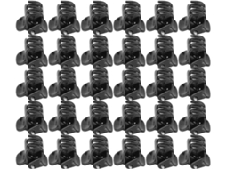 Conjunto genérico de 100 mini presilhas de plástico com forte adesão para acessórios de cabelo e extensões capilares.
