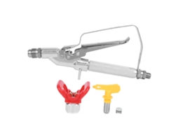 Pistola de pintura airless de alta pressão com haste reta ergonômica em aço inoxidável G1/4" - Ferramentas e acessórios