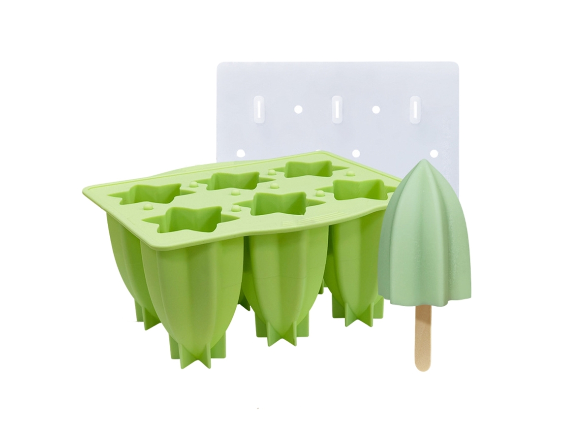 Molde de Silicone para Sorvete 6 Cavidades S/MARCA