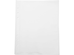 Pastas com divisórias transparentes em PVC, 20 unidades, protetores de folhas soltas para uso escolar e fora da mesa.