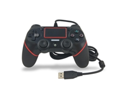 Controle Com Fio Para Ps4 Hengjian (preto/azul)