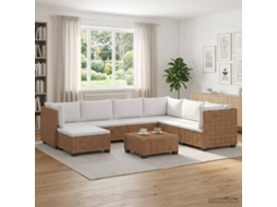 Vidaxl 8 Unid. Conjunto De Lounge Em Rattan Com Almofadas Gendt
