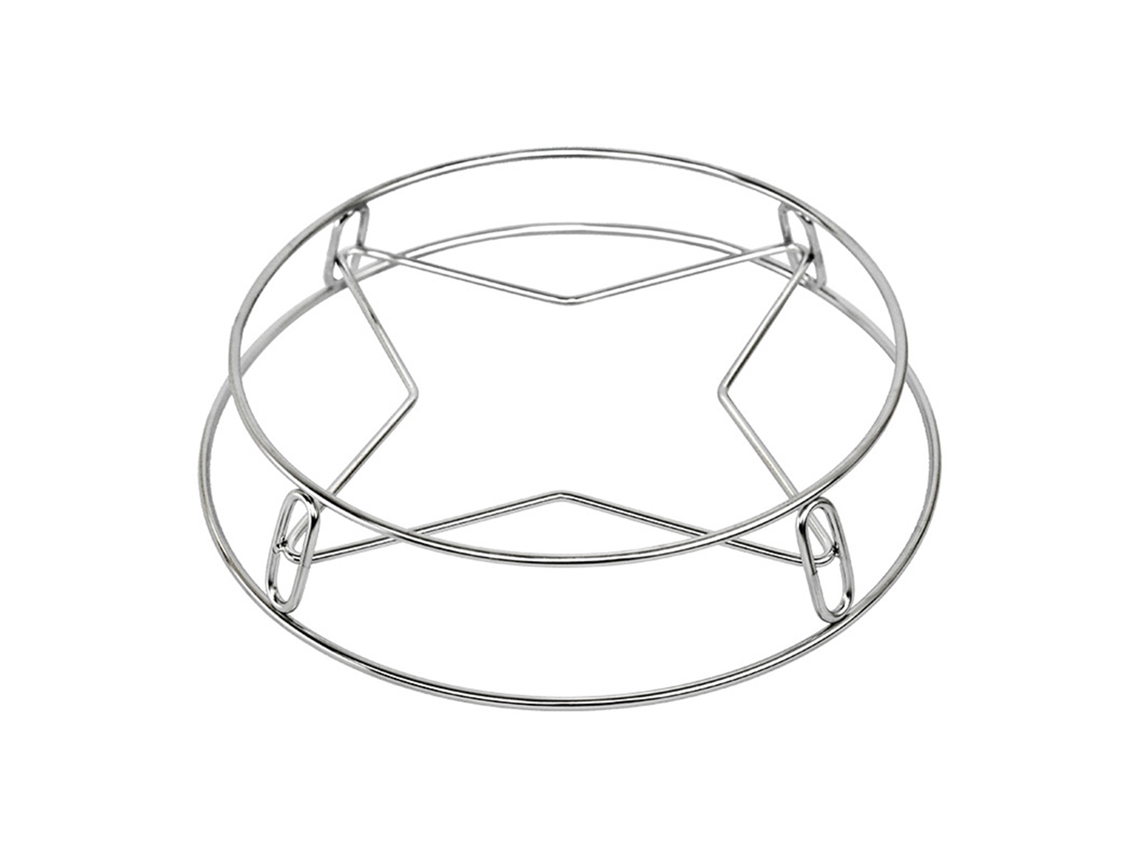Suporte para Panelas de Aço Inoxidável Grelha de Vapor Redonda com Isolamento Térmico para Cozinha