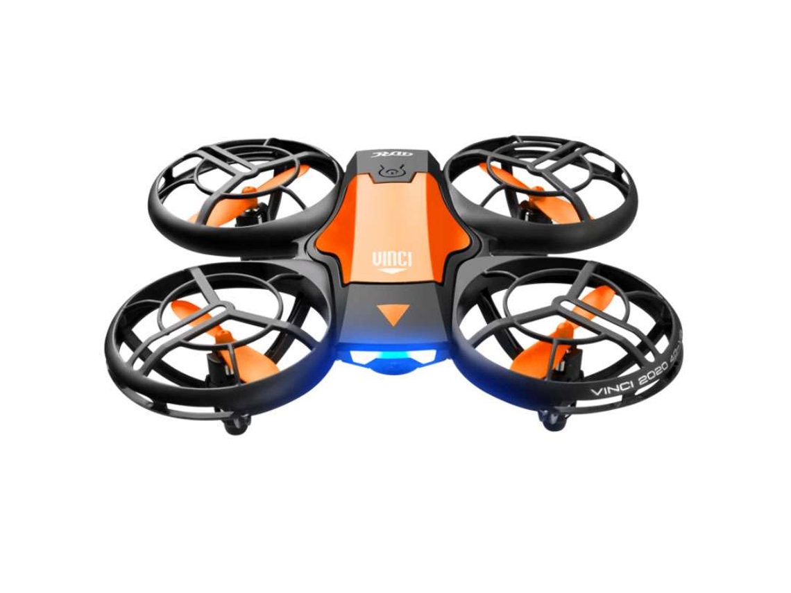 Mini Drone de Controle Remoto Modelo: V8 Duração Da Bateria: 12 Min Laranja YIZHOOD