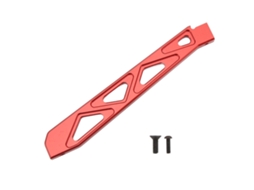 Mali suporte de Chassi Frontal de Liga de Alumínio para Carros Rc Arrma 1/7 1/8 Vermelho