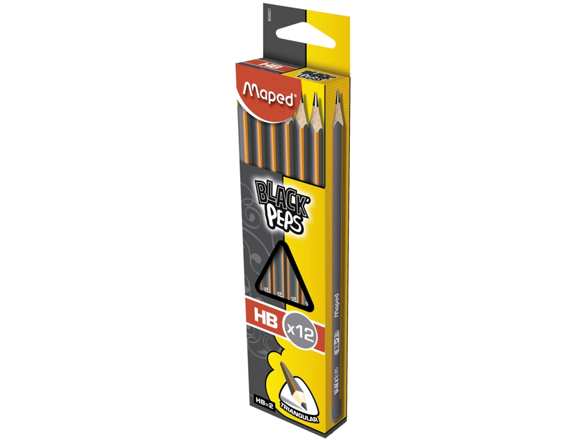 Lápis Grafite MAPED Black Peps Hb N.2 Triangular Blister 850021/850821