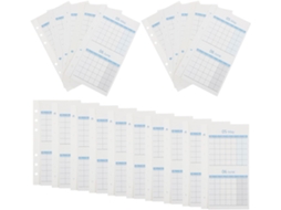 Recarregue A6 Para Agenda 20 Folhas Duplas Face Em Papel Bleu, Vierges De Calendário Mensuel Organização E